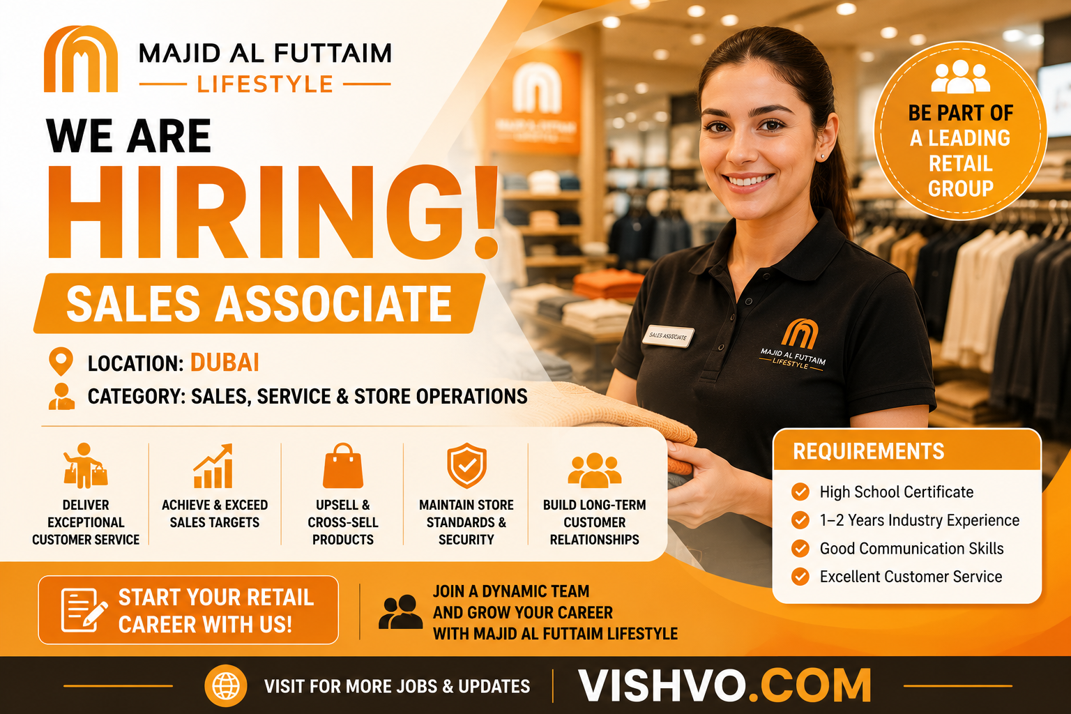 Majid Al Futtaim Emirati Talent - Sales Associate Recruitment 2026
