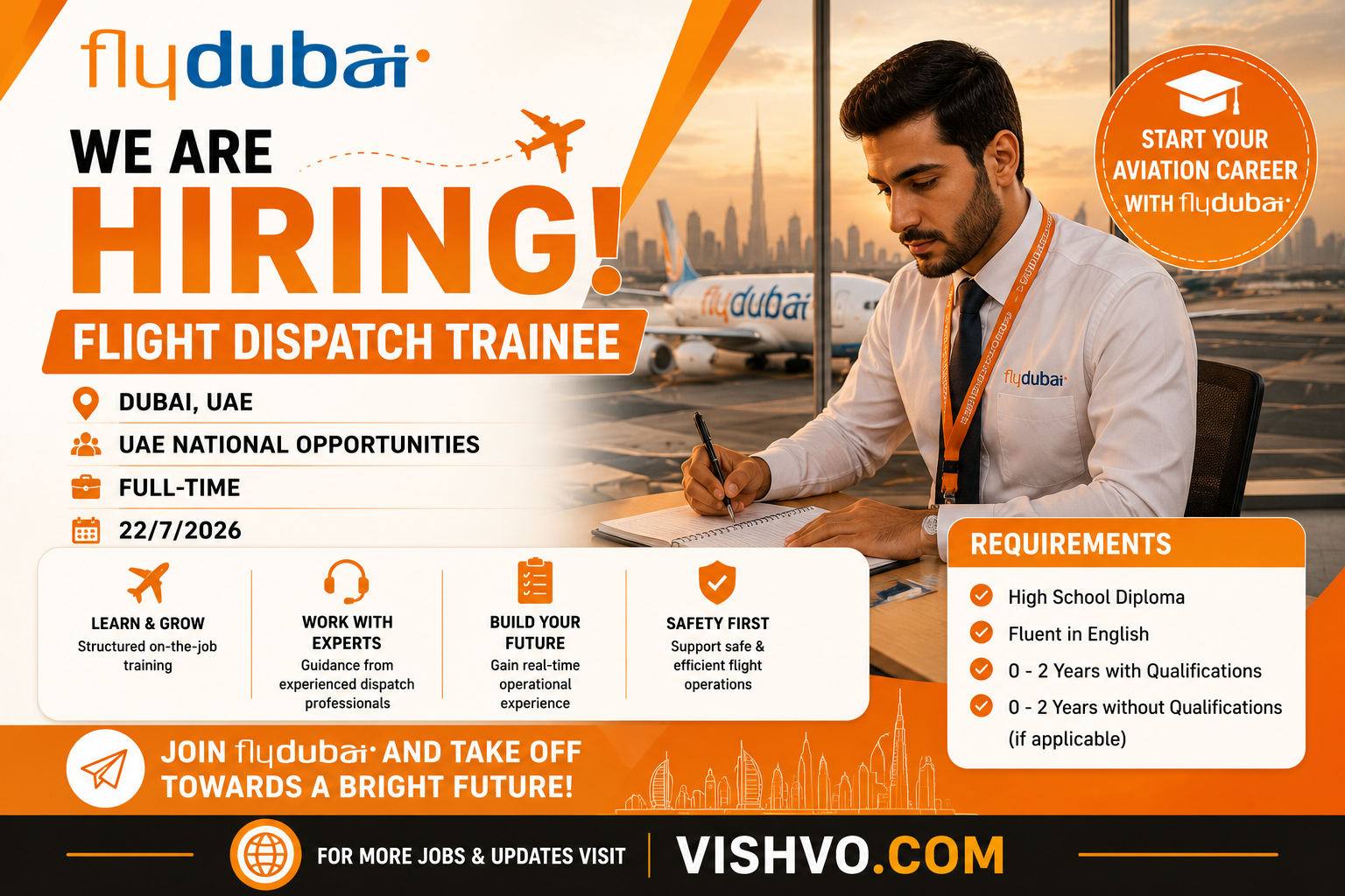 Flydubai Flight Dispatch Trainee Recruitment 2026