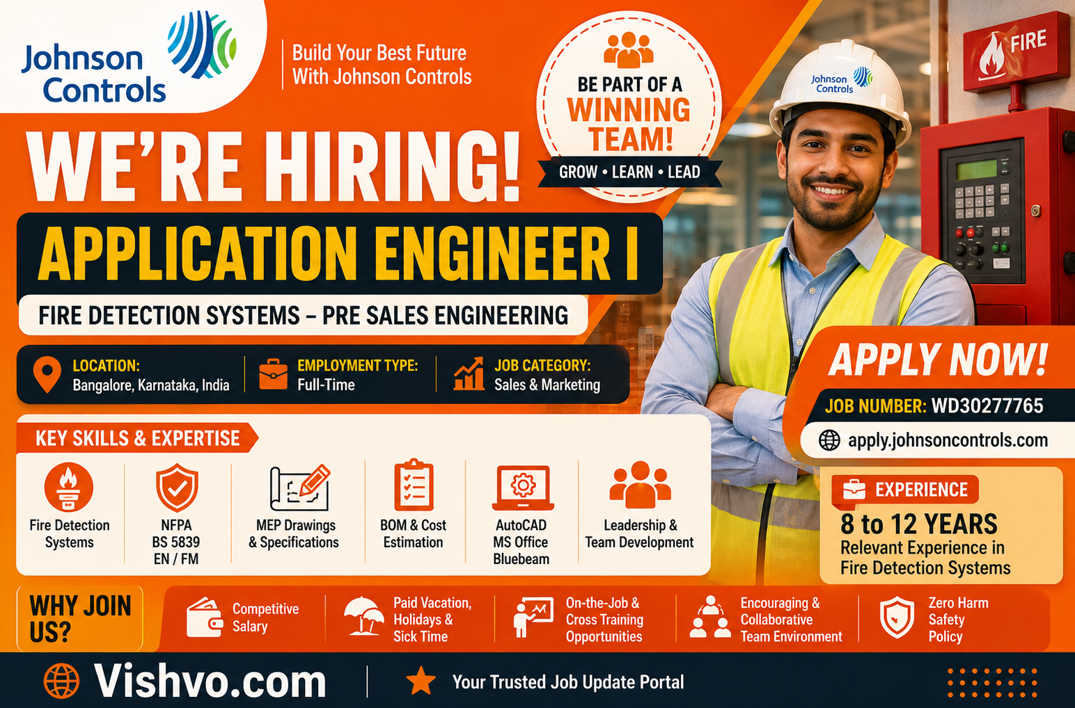 Johnson Controls Application Engineer Recruitment 2026
