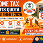 Income Tax Sports Quota Recruitment 2026