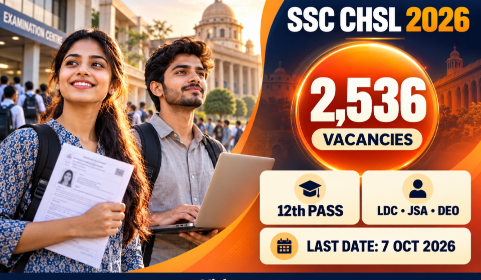 SSC CHSL Recruitment 2026