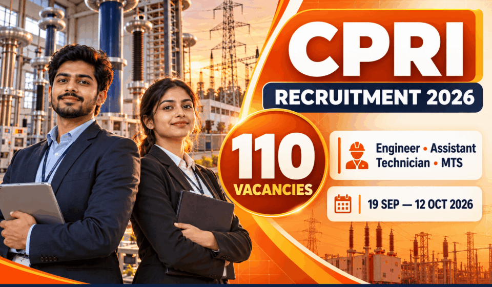 CPRI Recruitment 2026