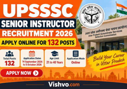 UPSSSC Senior Instructor Recruitment 2026
