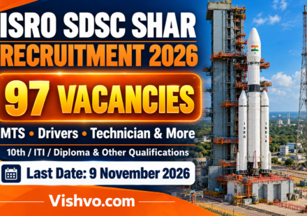 ISRO SDSC SHAR Recruitment 2026